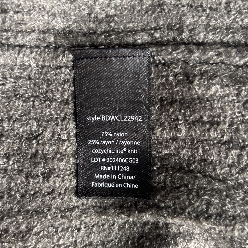 Barefoot Dreams Cozy Chic Lite Ribbed Robe in Olive Branch-Pearl Size S/M NWT - Picture 6 of 6